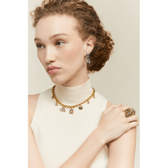 Colar Mini Abaporu Ouro Vintage -2-